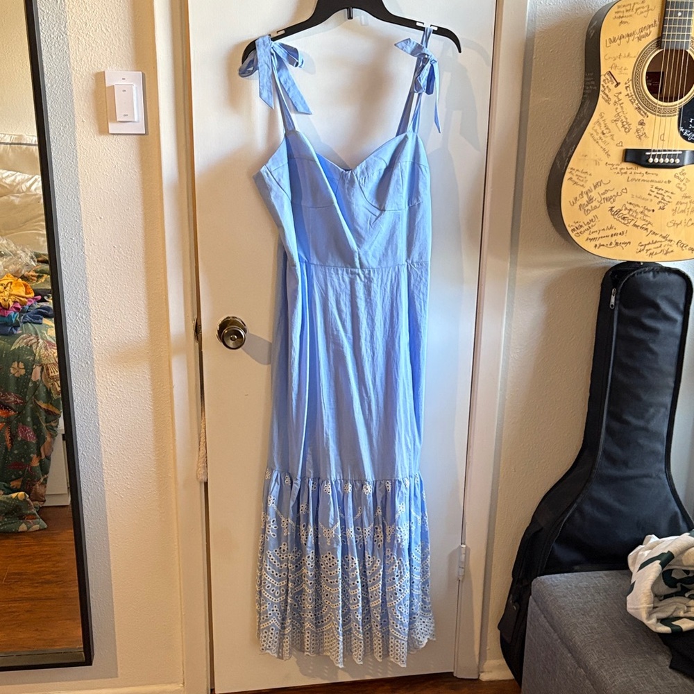 Steve Madden Elegant Blue Sleeveless Dress Sz L